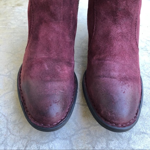 💸SOLD💸Born Felicia Tall knee high boots suede purple 6.5 - Picture 3 of 8